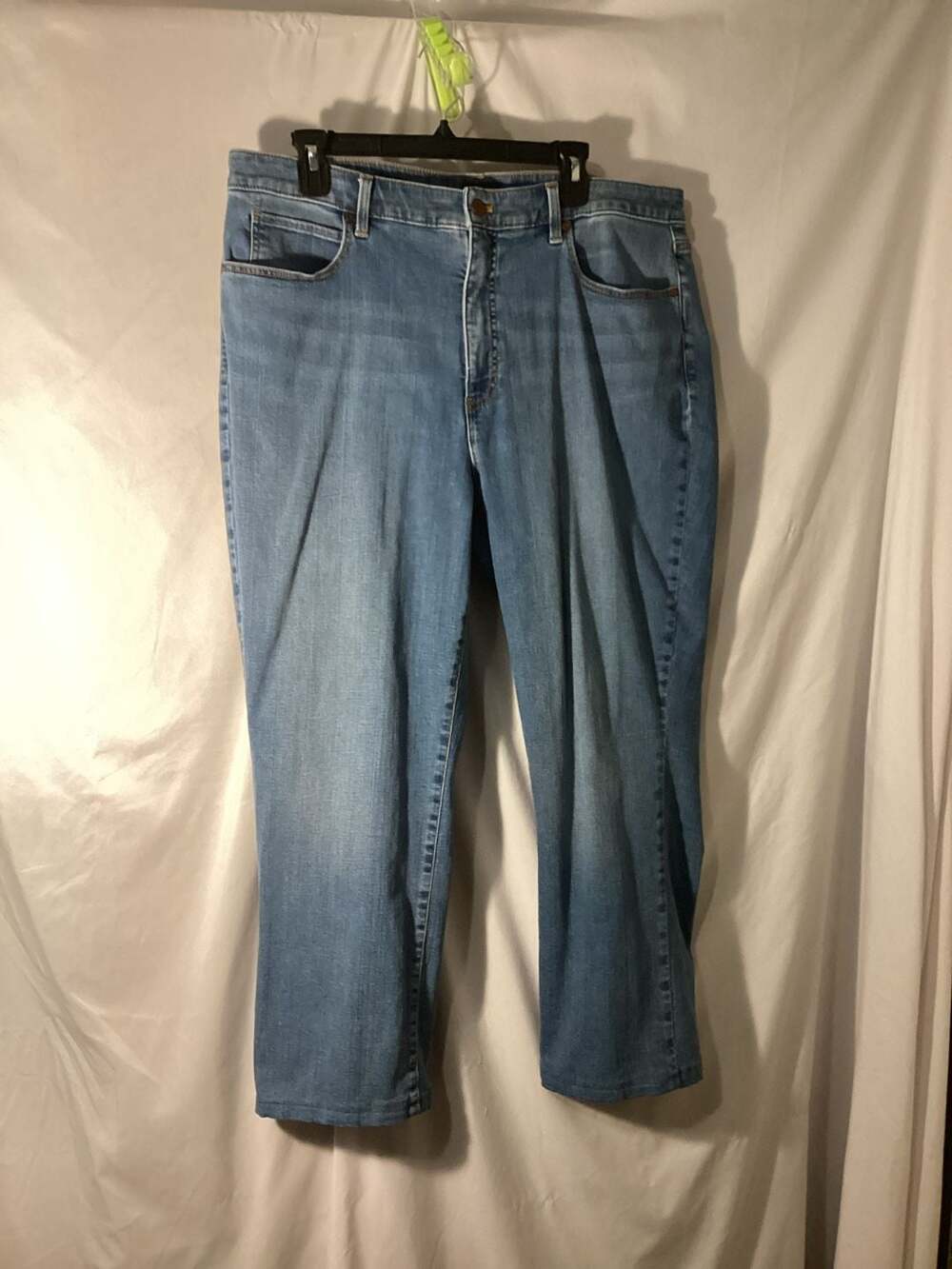 Talbots Curvy Straight Leg Jeans Women's Size 18 Blue Wash